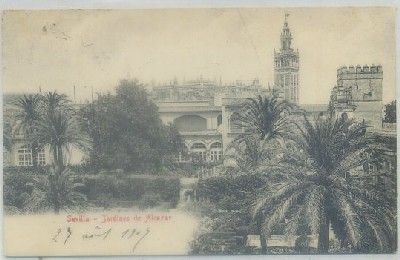 POSTAL ANTIGUA DE SEVILLA. JARDINES DE ALCAZAR