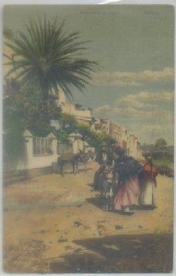 POSTAL ANTIGUA DE SEVILLA. EN EL BARRIO DE TRIANA