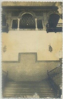 POSTAL DE SEVILLA. DETALLE DEL ARTESONADO DE LA PLAZA DE ESPAÑA Nº 95