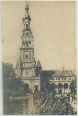 POSTAL DE SEVILLA. UNA TORRE DE LA PLAZA ESPAÑA Nº 78