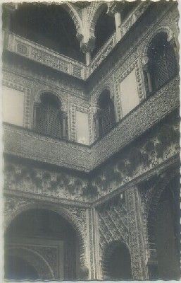POSTAL DE SEVILLA. REALES ALCAZARES. DETALLE PATIO DE MUÑECAS