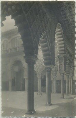 POSTAL DE SEVILLA. RELAES ALCAZARES. PATIO DE LAS DONCELLAS.