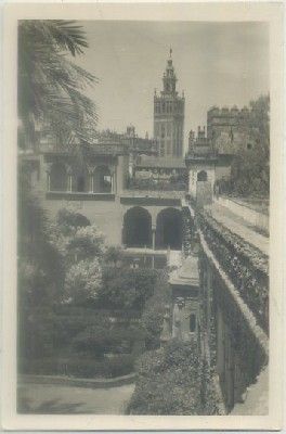 POSTAL DE SEVILLA. REALES ALCAZARES. GALERIA DEL REY D. PEDRO