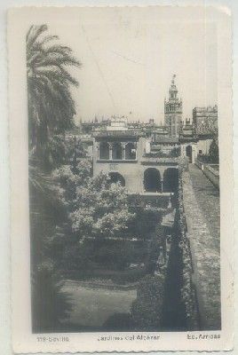 POSTAL DE SEVILLA. JARDINES DEL ALCAZAR