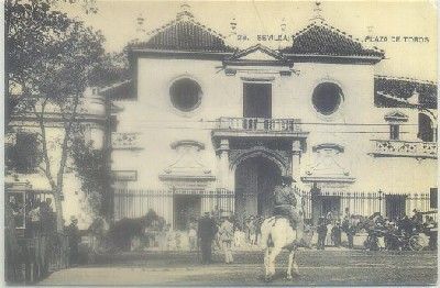 POSTAL DE SEVILLA. REPRODUCCION. PLAZA DE TOROS