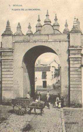 POSTAL ANTIGUA DE SEVILLA. PUERTA DE LA MACARENA. Nº 3.