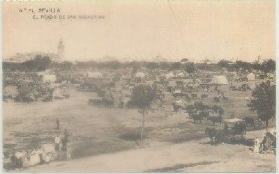 POSTAL DE SEVILLA. REPRODUCCION. EL PRADO DE SAN SEBASTIAN