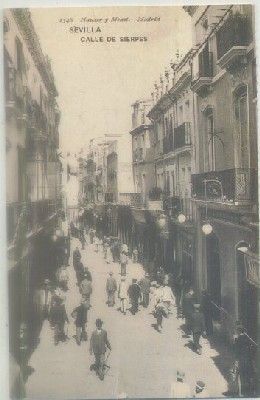 POSTAL DE SEVILLA. REPRODUCCION. CALLE DE SIERPES