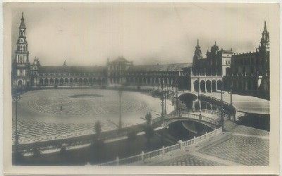 POSTAL DE SEVILLA. PLAZA DE ESPAÑA. VISTA GENERAL Nº 90