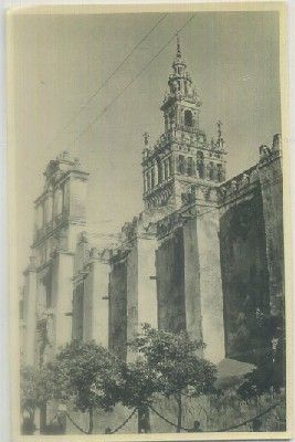 POSTAL DE SEVILLA. GIRALDA Y PUERTA DE EL PERDON Nº 11