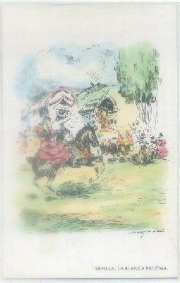 POSTAL ANTIGUA DE SEVILLA: LA BLANCA PALONA Nº 42