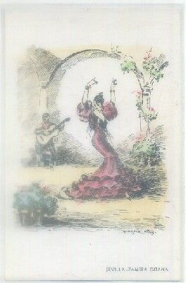 POSTAL ANTIGUA DE SEVILLA: ZAMBRA GITANA Nº 65