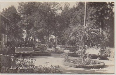 POSTAL ANTIGUA DE SEVILLA: ECIJA. JARDINES DEL PASEO DE SAN PABLO