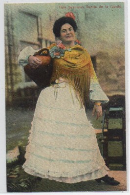 POSTALES ANTIGUA DE SEVILLA. TIPO SEVILLANO. VUELTA DE LA FUENTE