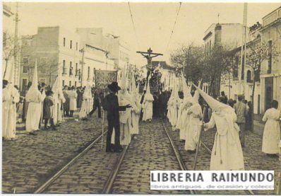 POSTAL DE SEVILLA. SEMANA SANTA.  PASO DE LA COFRADIA DE LOS NEGRITOS. REPRODUCCION