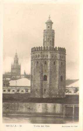 POSTAL DE SEVILLA. TORRE DEL ORO.