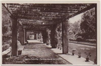 POSTAL ANTIGUA DE SEVILLA. PARQUE DE MARIA LUISA. RIA DE LOS LIRIOS Nº 2807