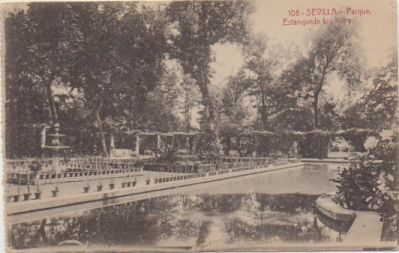 POSTAL ANTIGUA DE SEVILLA. PARQUE DE MARIA LUISA. ESTANQUE DE LOS LIRIOS Nº 106