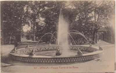 POSTAL ANTIGUA DE SEVILLA. PARQUE DE MARIA LUISA. FUENTE DE LAS RANAS Nº 107