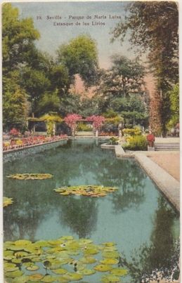 POSTAL ANTIGUA DE SEVILLA. PARQUE DE MARIA LUISA. ESTANQUE DE LOS LIRIOS Nº 19