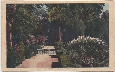 POSTAL ANTIGUA DE SEVILLA. PARQUE DE MARIA LUISA. Nº 114