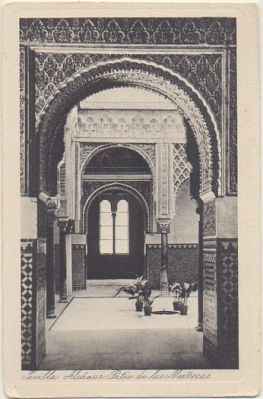 POSTAL ANTIGUA DE SEVILLA. ALCAZAR. PATIO DE LAS MUÑECAS