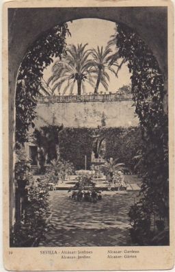 POSTAL ANTIGUA DE SEVILLA. ALCAZAR. JARDINES Nº 19