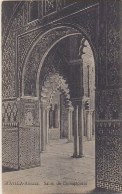 POSTAL ANTIGUA DE SEVILLA. ALCAZAR. SALON DE EMBAJADORES