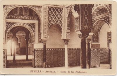 POSTAL ANTIGUA DE SEVILLA. ALCAZAR. PATIO DE LAS MUÑECAS