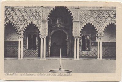 POSTAL ANTIGUA DE SEVILLA. ALCAZAR. PATIO DE LAS DONCELLAS