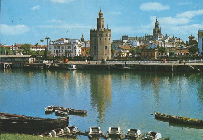 POSTAL SEVILLA RÍO GUADALQUIVIR Y TORRE DEL ORO Nº 11