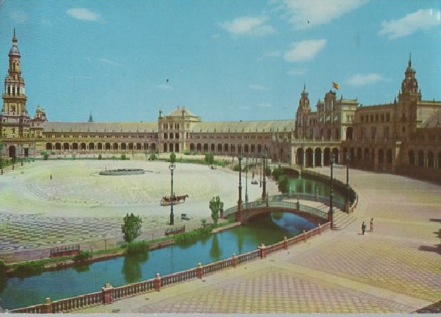 POSTAL SEVILLA PLAZA DE ESPAÑA Nº 325