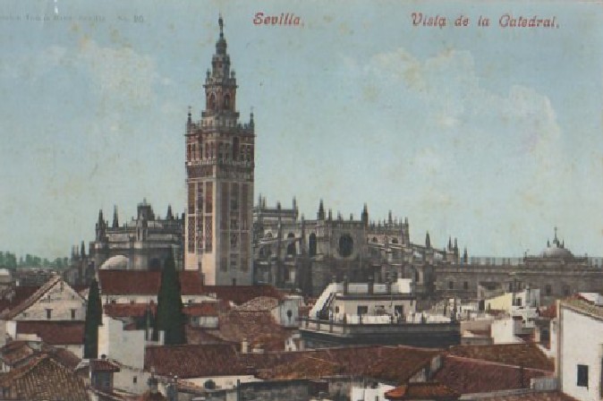 POSTAL SEVILLA VISTA DE LA CATEDRAL