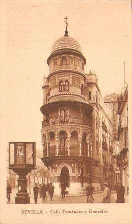 POSTAL ANTIGUA DE SEVILLA. CALLE FERNANDEZ Y GONZALEZ.