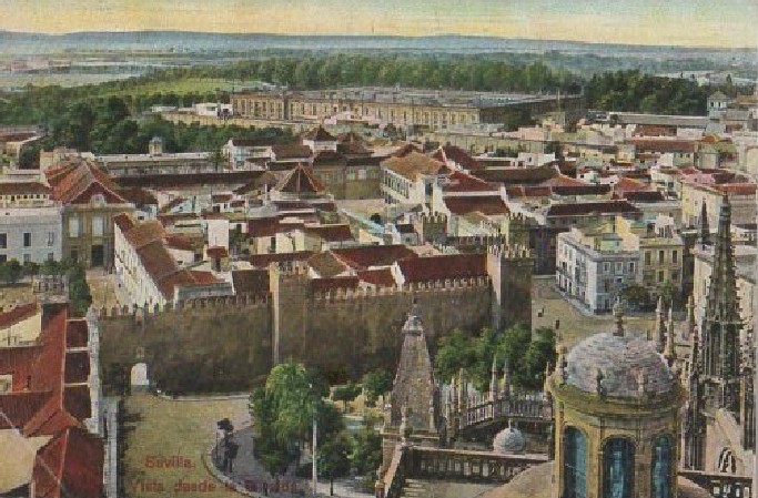 POSTAL SEVILLA VISTA DESDE LA GIRALDA