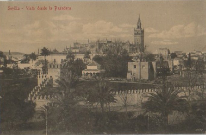 POSTAL SEVILLA VISTA DESDE LA PASADERA
