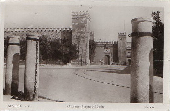 POSTAL SEVILLA ALCÁZAR PUERTO DEL LEÓN