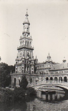 POSTAL SEVILLA PLAZA DE ESPAÑA TORRE NORTE