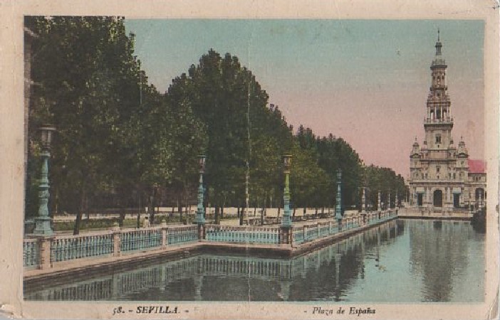 POSTAL SEVILLA  PLAZA DE ESPAÑA