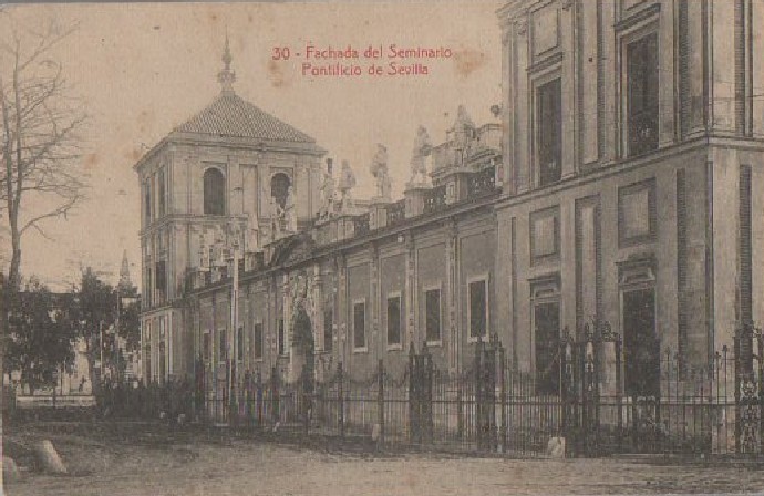 POSTAL SEVILLA FACHADA DEL SEMINARIO PONTIFICIO