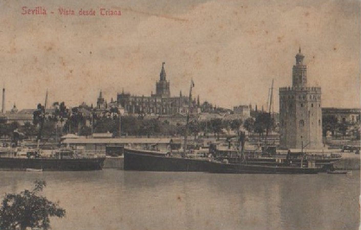 POSTAL SEVILLA VISTA DESDE TRIANA