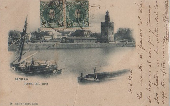 POSTAL SEVILLA TORRE DEL ORO