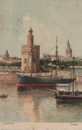 POSTAL SEVILLA TORRE DEL ORO