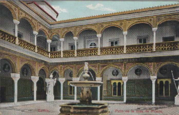 POSTAL SEVILLA PATIO DE LA CASA DE PILATOS