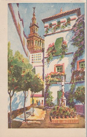 POSTAL SEVILLA CALLEJÓN DE SANTA MARÍA