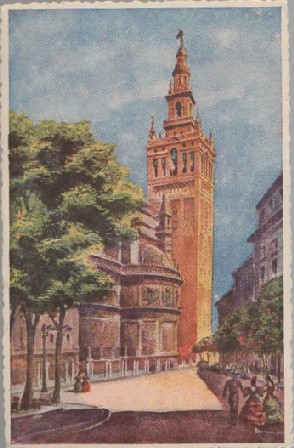 POSTAL SEVILLA LA CATEDRAL Y LA GIRALDA