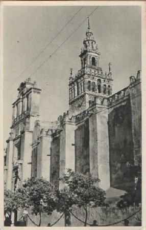 POSTAL SEVILLA GIRALDA Y PUERTO DE EL PERDÓN