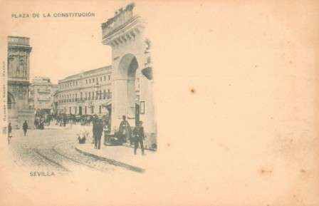 POSTAL ANTIGUA DE SEVILLA. PLAZA DE LA CONSTITUCION. 1ª EPOCA