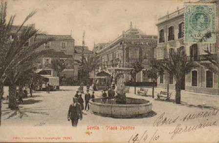 POSTAL ANTIGUA DE SEVILLA. PLAZA PACIFICO.