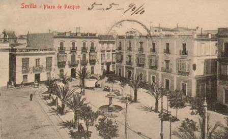 POSTAL ANTIGUA DE SEVILLA. PLAZA PACIFICO.